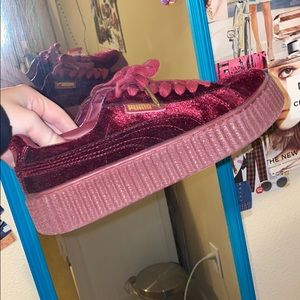 velvet puma x rihanna fenty sneakers